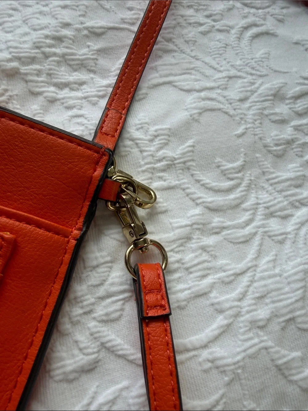 Orange Crossbody Phone Wallet - Unbranded
